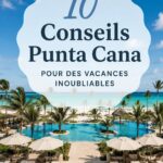 Plage paradisiaque de Punta Cana avec des palmiers bercés par le vent