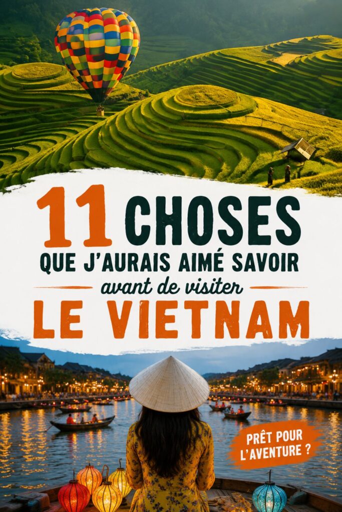 Un paysage pittoresque du Vietnam montrant des rizières en terrasses