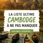 Vue d'Angkor Wat au Cambodge, un lieu emblématique à visiter.