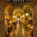 Palais de Dioclétien à Split, vue de la crypte historique.
