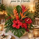 Décorez votre maison pour Noël avec une touche maritime Maison décorée pour Noël avec des éléments côtiers comme des étoiles de mer et des guirlandes maritimes.