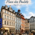 Vue panoramique du Hühnermarkt, cœur historique de Francfort.