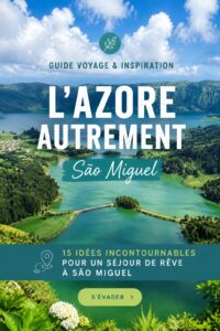 Vue panoramique de São Miguel aux Açores avec ses paysages luxuriants