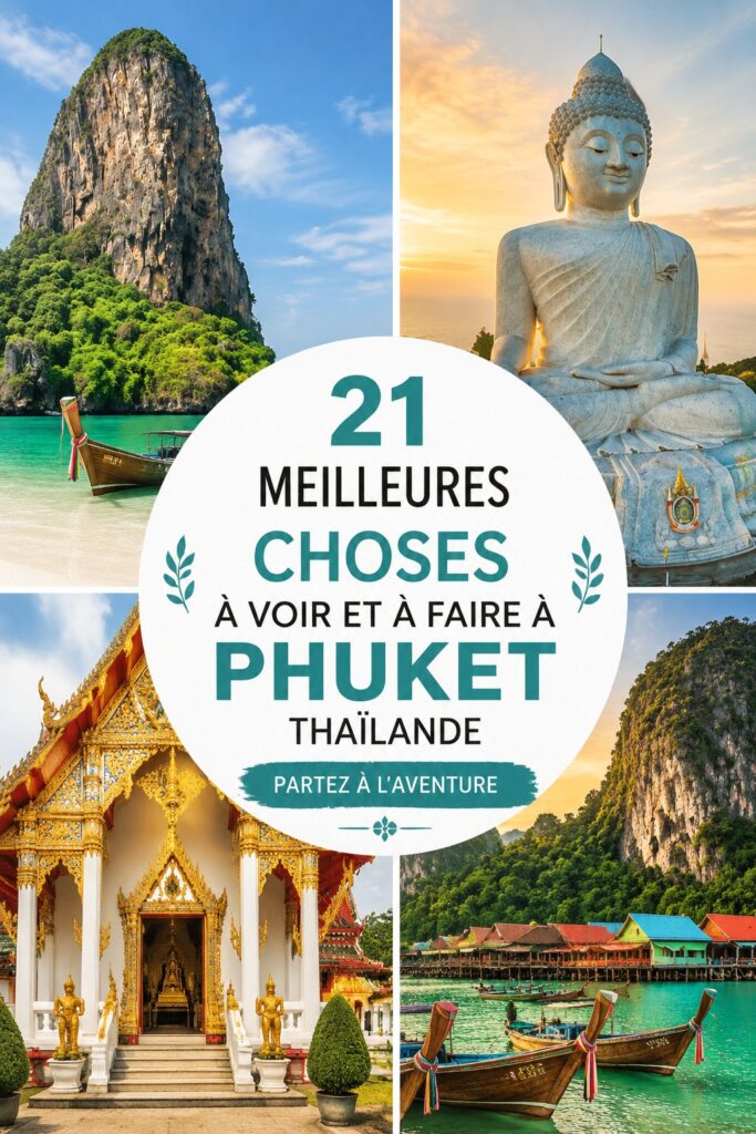 Plage de Phuket avec des palmiers et une eau turquoise