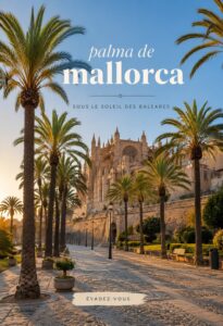 Vue panoramique de Palma de Majorque avec la cathédrale en arrière-plan