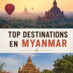 Vue panoramique sur un paysage emblématique de Birmanie, illustrant les sites à découvrir.