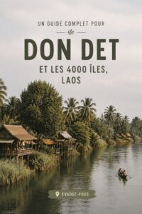 Panorama des 4000 îles au Laos avec le fleuve Mékong