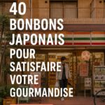 Une sélection colorée de douceurs japonaises, réparties sur une table.