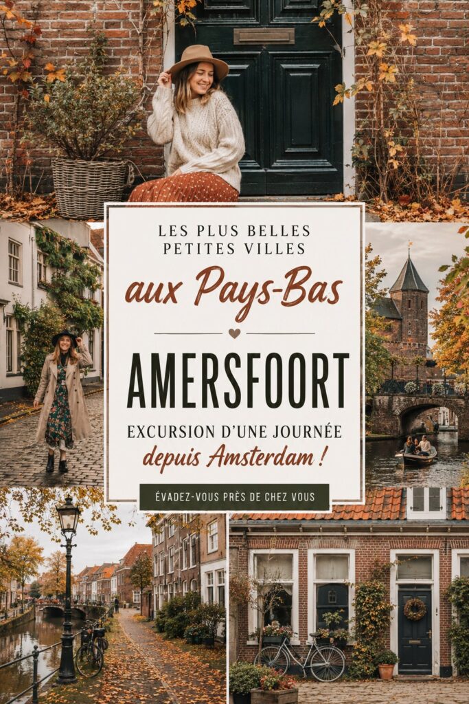 Une vue pittoresque des canaux d'Amersfoort, parfait pour une escapade depuis Amsterdam.