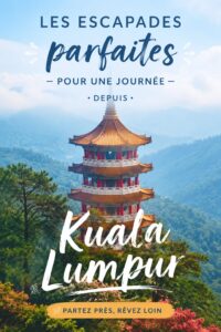 Vue panoramique d'une excursion dans la nature près de Kuala Lumpur