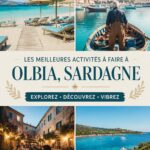 Vue panoramique d'Olbia, Sardaigne, montrant ses côtes et paysages