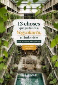 Vue panoramique de Yogyakarta, Indonésie, avec ses paysages uniques et culture vibrante.