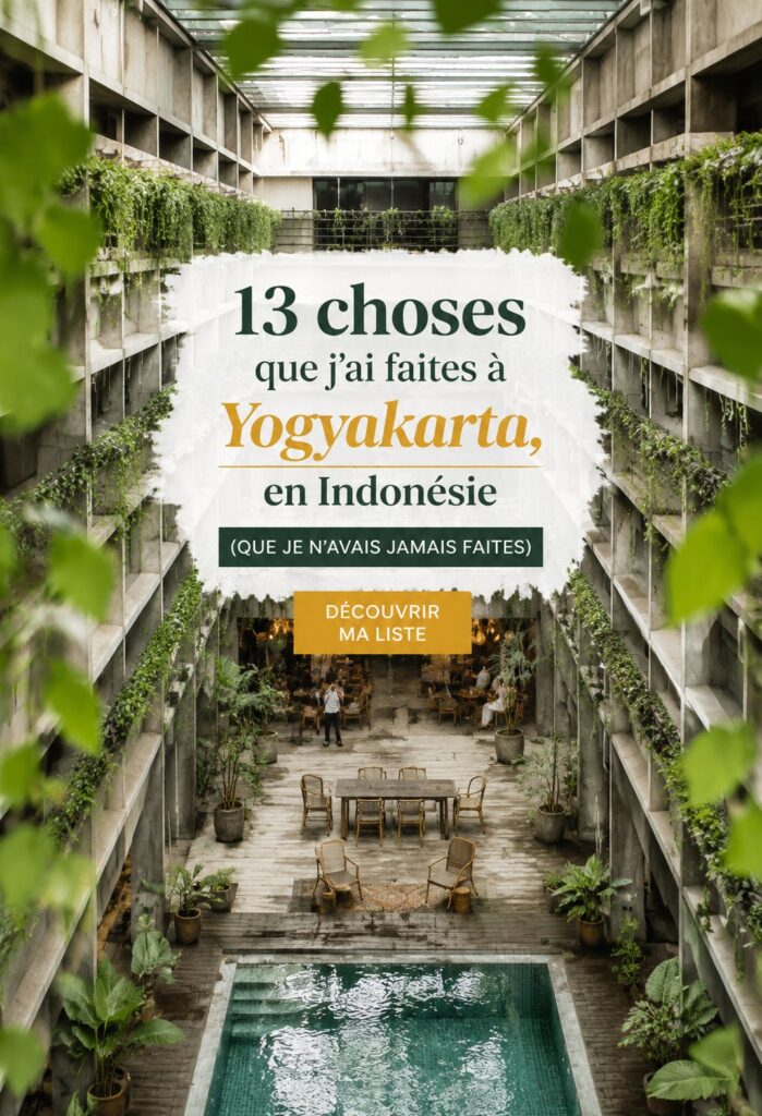 Vue panoramique de Yogyakarta, Indonésie, avec ses paysages uniques et culture vibrante.