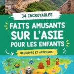 Enfants découvrant des faits fascinants sur l'Asie, souriants et engagés