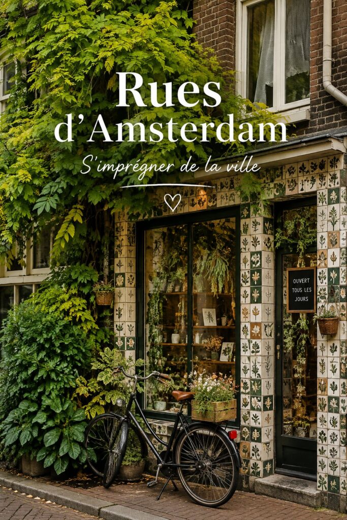 Rues pittoresques d'Amsterdam reflétant l'architecture néerlandaise