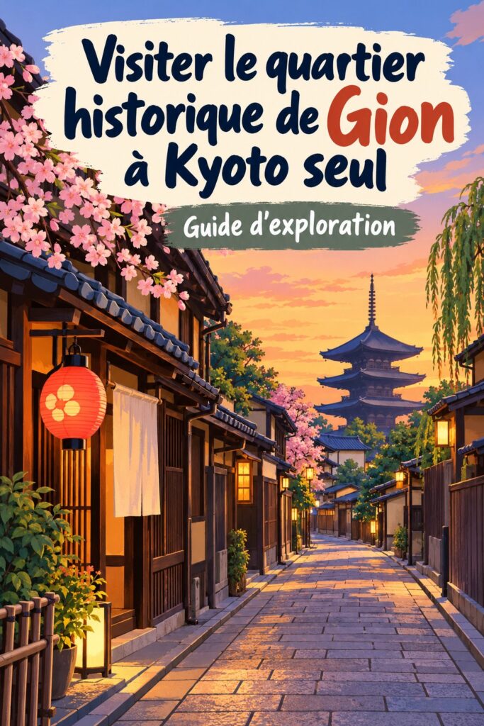 Vue historique de Gion à Kyoto, quartier célèbre pour ses traditions