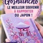 Carnet goshuincho traditionnel japonais avec calligraphie
