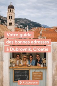 Vue d'un plat typique servi dans un restaurant de Dubrovnik