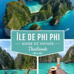 Plage paradisiaque des îles Phi Phi en Thaïlande