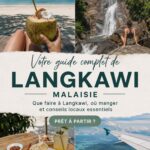 Vue magnifique des plages de Langkawi avec des eaux turquoise