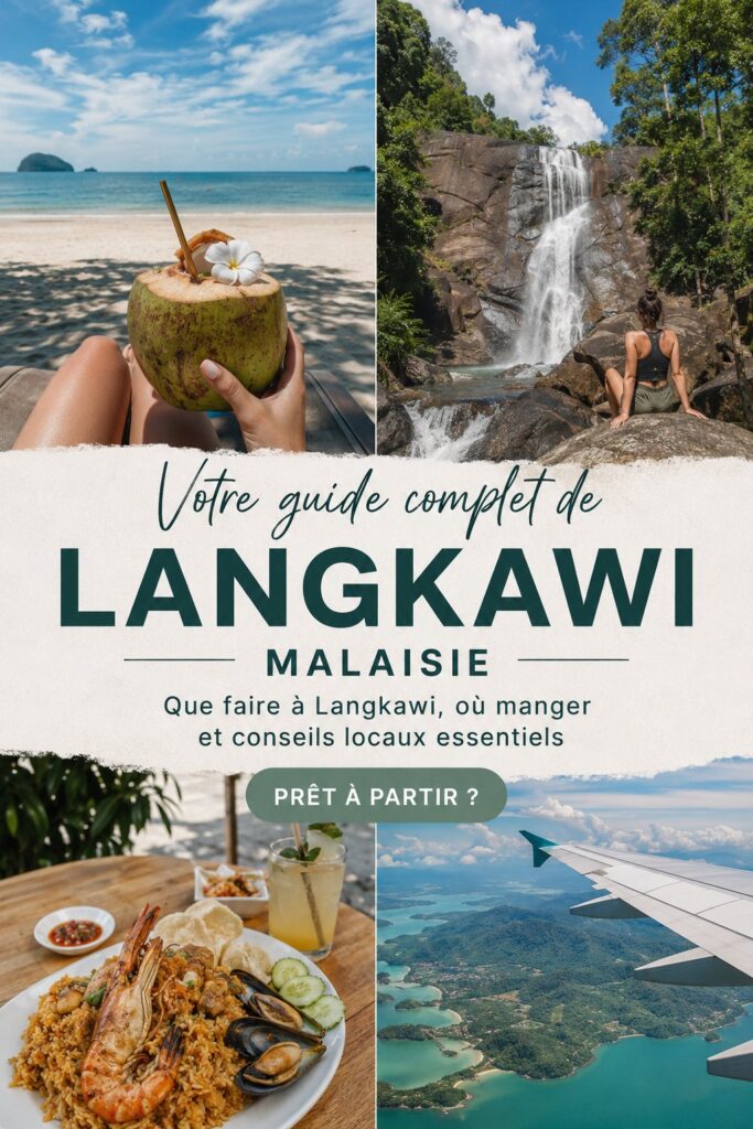 Vue magnifique des plages de Langkawi avec des eaux turquoise