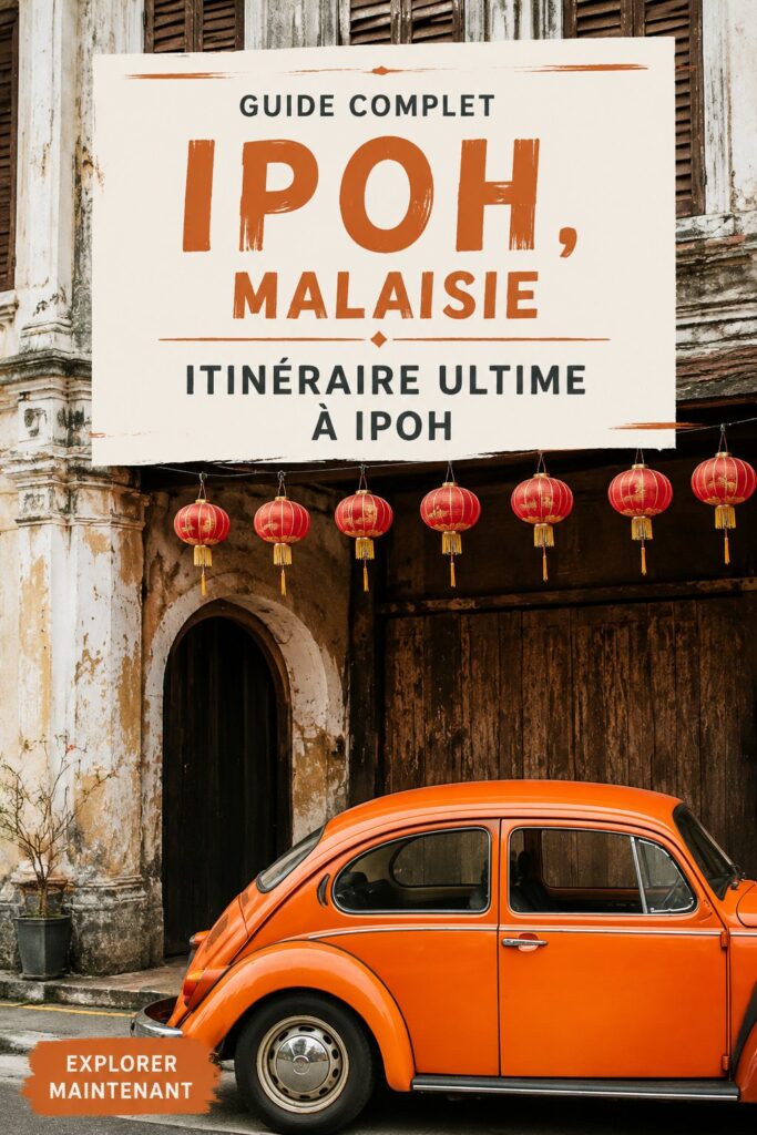 Vue aérienne d'Ipoh, la ville pittoresque en Malaisie