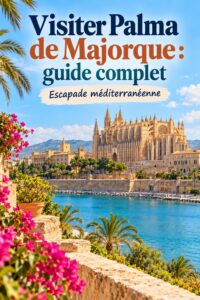 Vue panoramique de Palma de Majorque avec la mer Méditerranée en arrière-plan