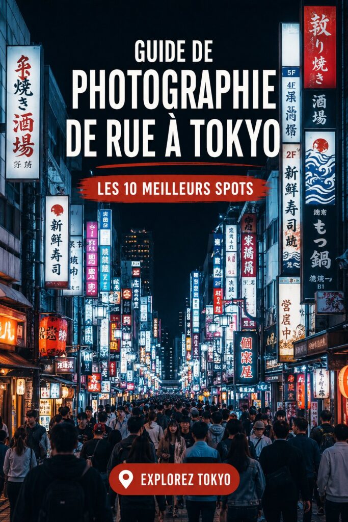 Photographes au travail dans les rues animées de Tokyo, capturant la vie urbaine.