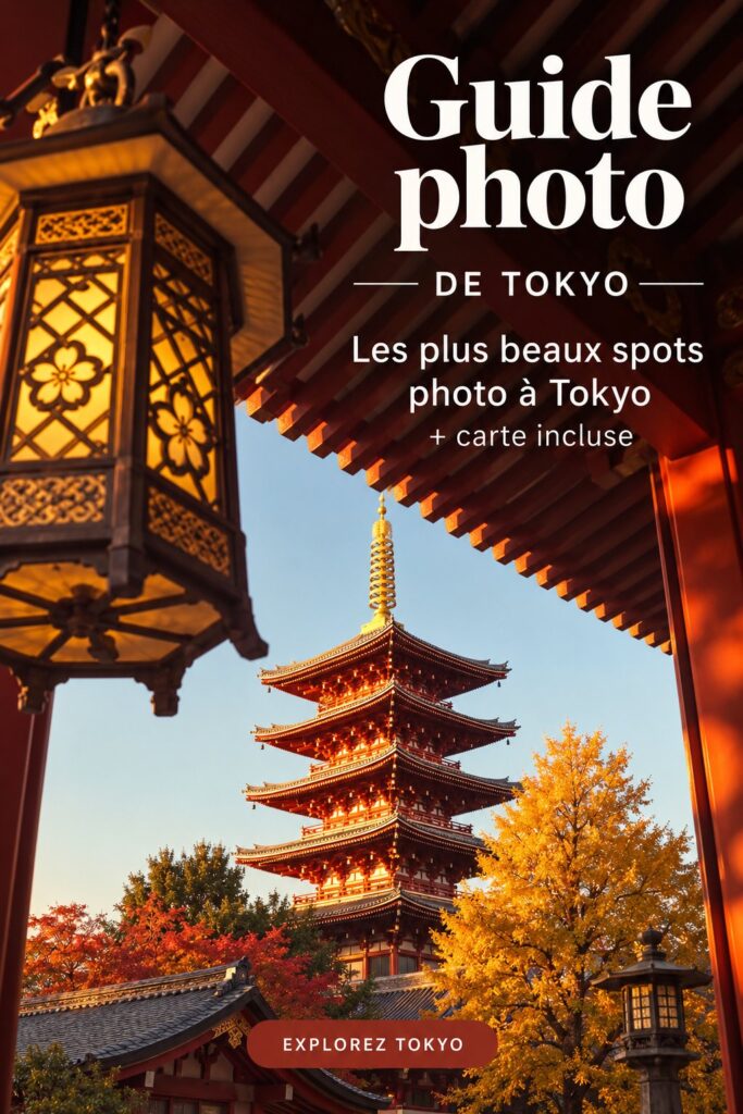 Vue panoramique de Tokyo avec des gratte-ciels et la Tour de Tokyo, photo idéale pour un guide photo