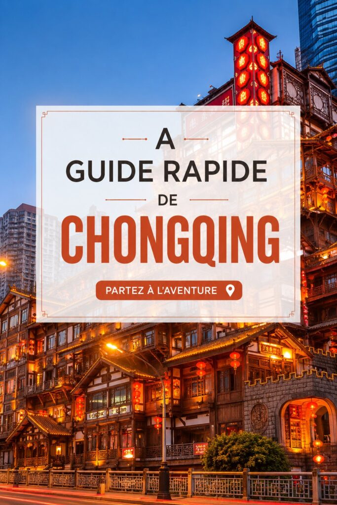Vue panoramique de Chongqing avec ses bâtiments modernes et son fleuve.