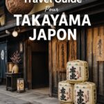 Vue panoramique de Takayama, ville japonaise pittoresque avec ses maisons traditionnelles