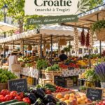 Vue panoramique de Trogir, une ville historique en Croatie
