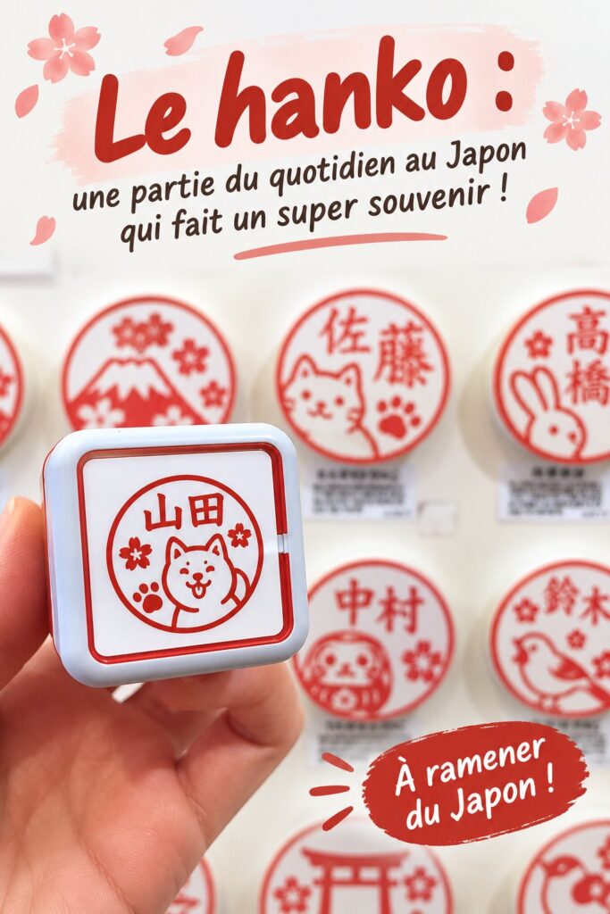 Un Hanko en bois, un souvenir traditionnel japonais