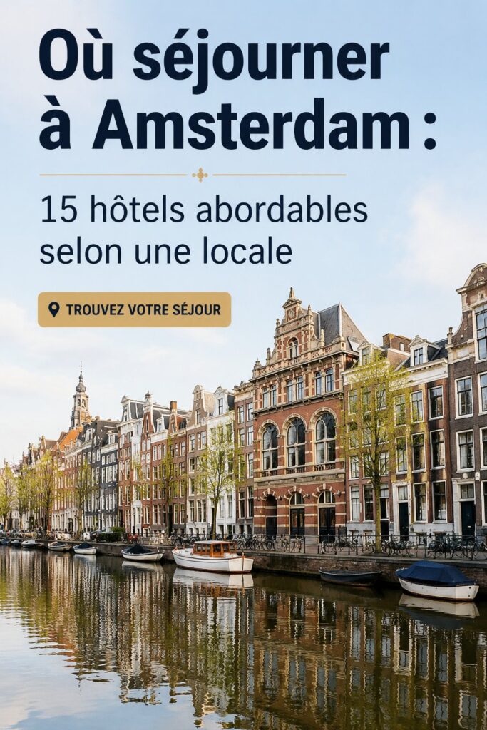 Hôtel abordable à Amsterdam avec une vue sur la ville