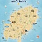 Vue d'une plage d'Ibiza en octobre, presque déserte