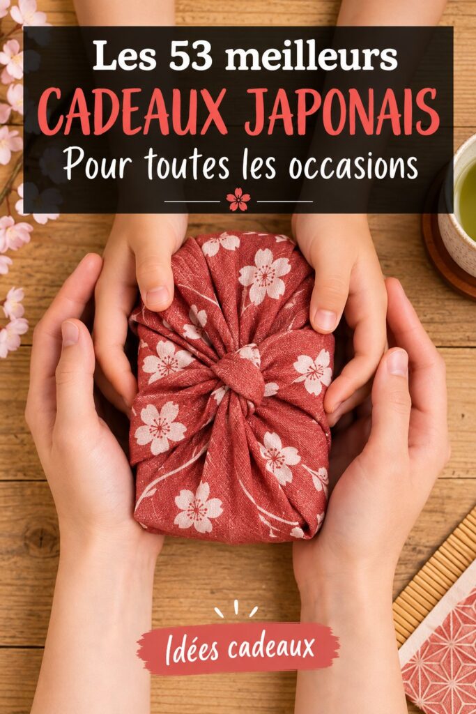 Sélection de cadeaux japonais colorés et artisanaux