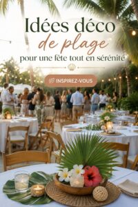Décoration de plage apaisante pour une fête estivale