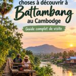 Vues panoramiques de Battambang, avec ses paysages naturels et ses bâtiments historiques.