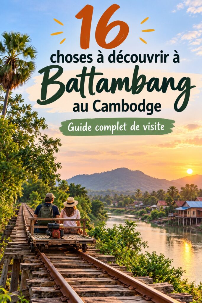 Vues panoramiques de Battambang, avec ses paysages naturels et ses bâtiments historiques.