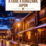 Vue panoramique des jardins de Kenrokuen à Kanazawa