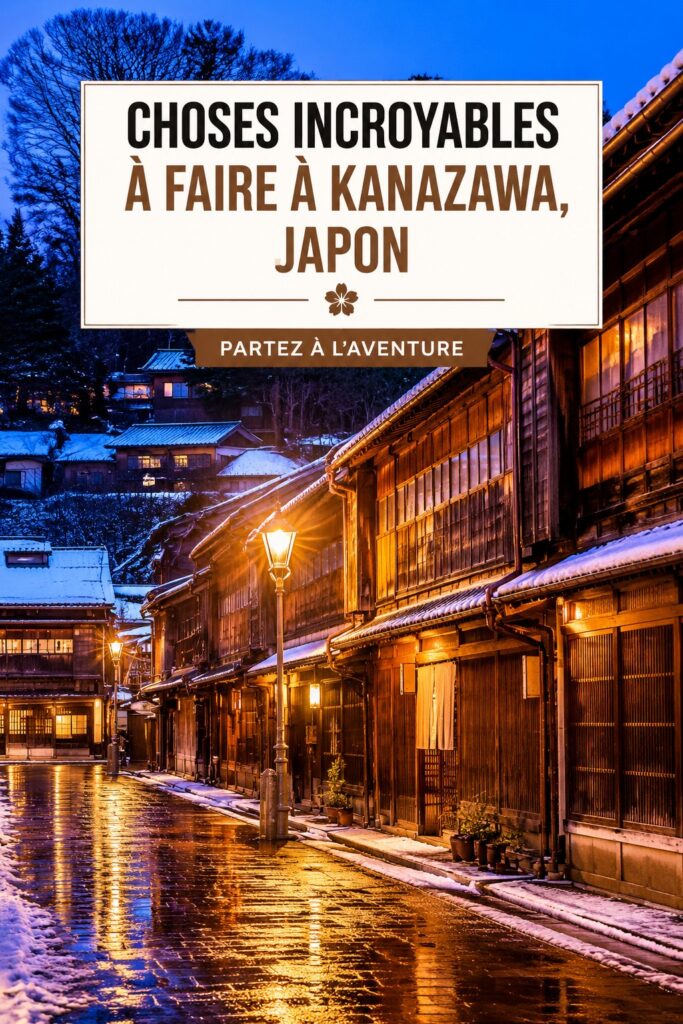 Vue panoramique des jardins de Kenrokuen à Kanazawa