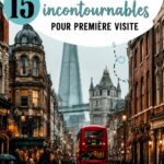 Un panorama de Londres avec des monuments emblématiques comme le Big Ben et Buckingham Palace
