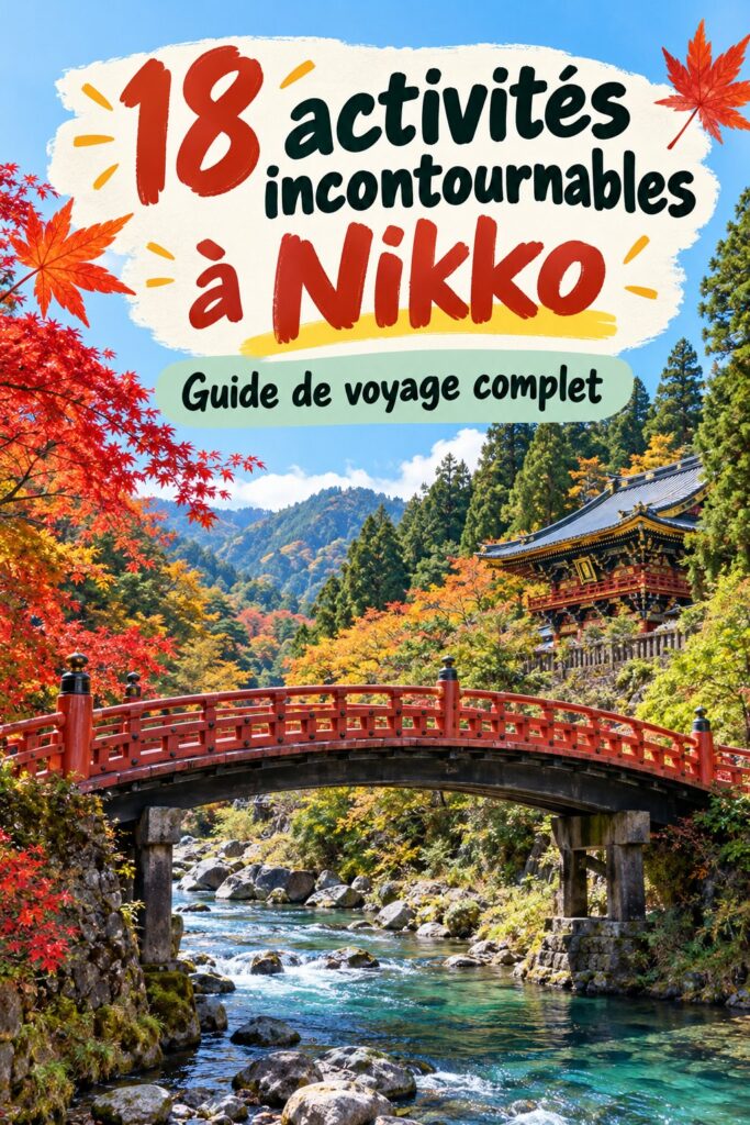 Vue panoramique des temples de Nikko entourés de nature luxuriante.