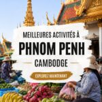 Vue panoramique du Palais Royal à Phnom Penh, Cambodge