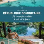 Plage de Punta Cana avec des palmiers et des eaux turquoise en République Dominicaine.