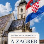 Vue panoramique de la ville de Zagreb avec ses monuments emblématiques
