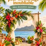 Décoration inspirée des tropiques pour un mariage élégant