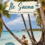 Plage de sable fin à Isla Saona, République Dominicaine