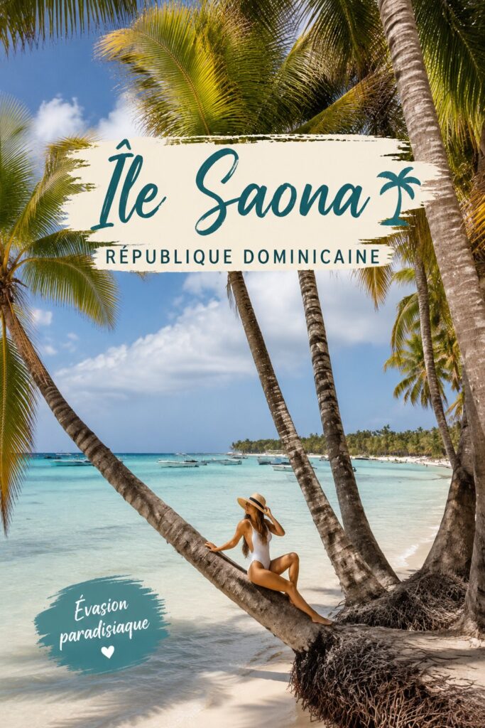 Plage de sable fin à Isla Saona, République Dominicaine