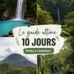 Itinéraire de voyage de 10 jours au Costa Rica, mettant en avant ses paysages et ses activités variées.
